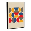 Ver imagem 4 de Quadro Decorativo Bauhaus Abstrato Moderno Ii com Moldura Filete