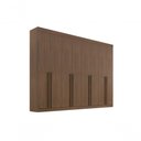Ver imagem 1 de Guarda Roupa Casal 8 Portas 8 Gavetas sem Pés Daymont - D' Doro Castanho