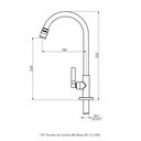 Ver imagem 2 de Torneira Cozinha 1167 C47 Long Cromado - Perflex – 10752410