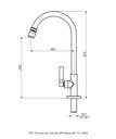 Ver imagem 2 de Torneira Cozinha 1167 C47 Long Cromado - Perflex – 10752410