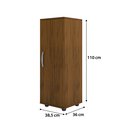 Ver imagem 5 de Sapateira Organizador Armário Multiuso Viena 1 Porta Multifuncional Cor Freijó