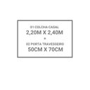 Ver imagem 5 de Colcha Cobre Leito Casal Matelado Dupla Face 3 Pçs Malta 05