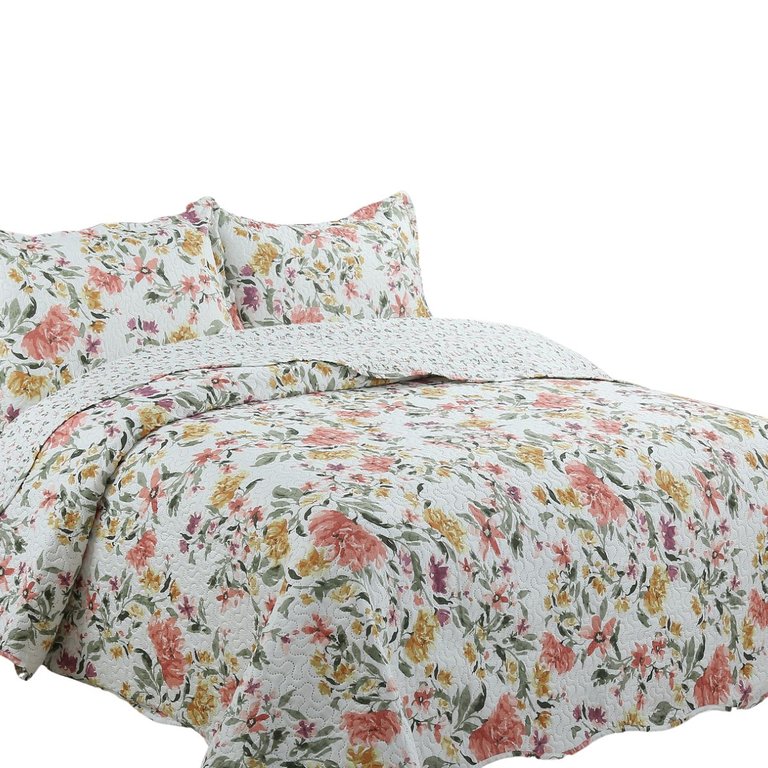 Colcha Cobre Leito Casal Matelado Dupla Face 3 Pçs Malta 05