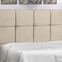 Ver imagem 2 de Cabeceira Solteiro Jbe Moveis Paris 94cm Bege Cama Box 88
