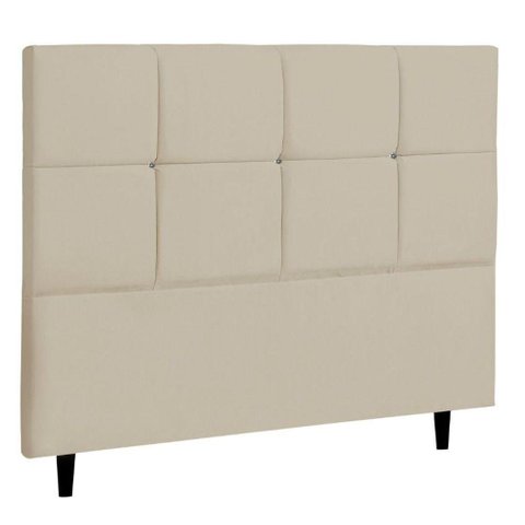 Cabeceira Solteiro Jbe Moveis Paris 94cm Bege Cama Box 88