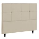 Ver imagem 1 de Cabeceira Solteiro Jbe Moveis Paris 94cm Bege Cama Box 88
