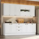 Ver imagem 1 de Cozinha Compacta Americana 11 Portas 3 Gavetas Branco - Henn