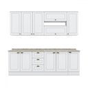 Ver imagem 2 de Cozinha Compacta Americana 11 Portas 3 Gavetas Branco - Henn