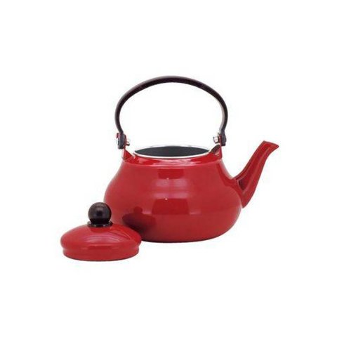 Chaleira Esmaltada 16/1,5 Litros Tradicional Vermelha Yangzi