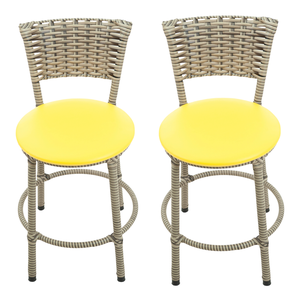 Kit 2 Banquetas Baixa Cozinha Toda Encapada