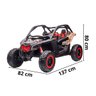 Mini Utv Carro Can Am Maverick Elétrico 12v Infantil Jipe Buggy Led Som Usb Importway Bw238 Controle - 2