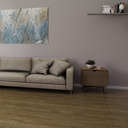 Piso Vinílico em Manta Texturizado com Brilho, Antiderrapante, Pvc, 0,70mm 18m² Ravena - 1