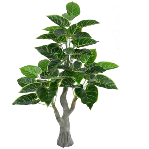 Planta Árvore Artificial Alocásia Real Toque X42 Verde 1,20m