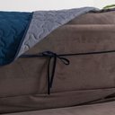 Ver imagem 2 de Protetor de Sofá Assento 1,80m Retrátil Shield 100% Poliéster Hipercal 400 Fios:marinhocinza