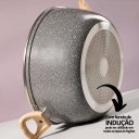 Ver imagem 3 de Panela Caçarola Antiaderente Rev Cerâmica Indução Cinza 20cm