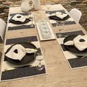 Ver imagem 2 de Kit Mesa Jogo Americano + Toalha de Mesa + Caminho de Mesa