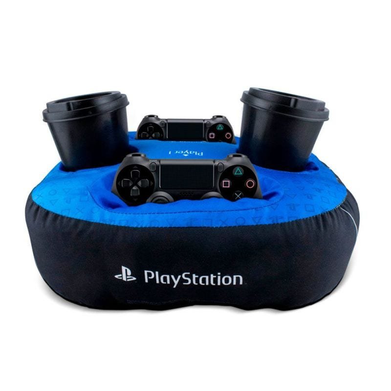 Almofada Porta Controle e Copo Playstation PS4 - 1