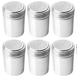 6 Saleiros Pimenteiro de Mesa para Restaurante Inox 230ml Po - 1