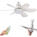 Ver imagem 6 de Super Ventilador Teto Lampada Bocal E27 30w Silencioso Bivolt Cores