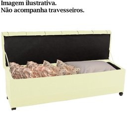 Recamier Calçadeira Bau 160 cm Rodizios Madi Corano TCS 350 Peer - 5