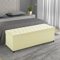 Recamier Calçadeira Bau 160 cm Rodizios Madi Corano TCS 350 Peer - 7