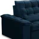 Ver imagem 3 de Sofá Retratil e Reclinável com Molas Ensacadas 230cm Heitor Azul