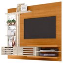 Ver imagem 1 de Estante Home Theater Suspenso Ambiente Frizz Supreme Cinamomo Off White - Madetec