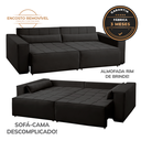 Ver imagem 5 de Sofa Cama 240cm Retratil e Reclinavel 4 Lugares Nepal