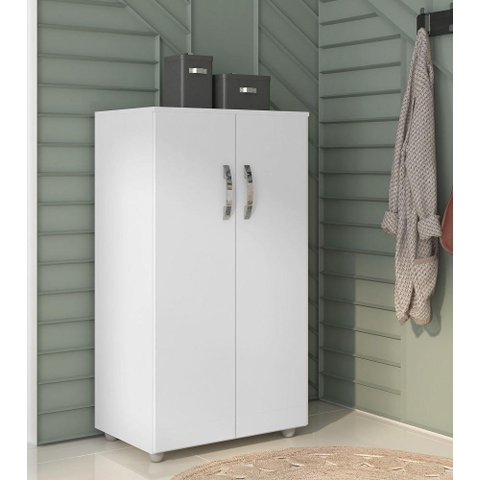 Armário Multiuso Rosana 2 Portas Branco Ajl