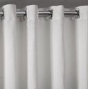 Ver imagem 2 de Cortina Para Sala e Quarto Madras 6,00x2,80 Ilhos Cromado.:Branco
