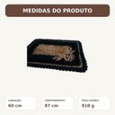 Ver imagem 2 de Tapete de Crochê Luxo Preto Marrom Artesanal 60x87 Sala Quarto
