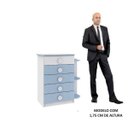 Ver imagem 2 de Cômoda 5 Gavetas 3 Prateleiras Rodial