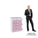 Ver imagem 2 de Cômoda 5 Gavetas 3 Prateleiras Rodial