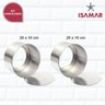 2 Formas Redonda Para Bolo 20x10 Cm Alumínio Fundo Removível - 1