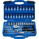 Ver imagem 3 de Jogo Soquete Aço Crv1/4 Kit Catraca 46 Peças Chave Allen