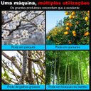 Ver imagem 5 de Tesoura Eletrica Corta Galho Planta Arvore Horta Podador Jadim sem Fio Bateria Recarregavel Portatil