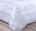 Ver imagem 3 de Colcha Casal Queen 4 Peças Cobre Leito Renda Brisa:branco