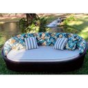 Ver imagem 4 de Big Chaise em Alumínio com Almofadas Impermeáveis para Jardim, Piscina, Área, Lazer e Edícula Trama