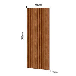 Home Suspenso Arcade Ripado 199,2 cm com 2 Gavetas para TV até 80” Cinamomo Mel/Off White - PR Móvei - 3