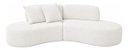 Ver imagem 6 de Sofá Luxo Sala Salão 300cm Virginia 3 Lugares Bouclê Branco