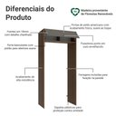 Ver imagem 3 de Porta-geladeira 103 Cm 1 Porta Basculante Rustic/cinza Vik Madesa