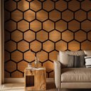 Ver imagem 2 de Revestimento Acústico Artesanal Cerejeira 18mm · Poliuretano com Mdf