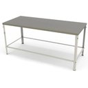Ver imagem 1 de Mesa Desmontável Braesi Tampo Inox Escovado 190x80 cm Mbr-018 G2