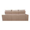 Ver imagem 6 de Sofá 3 Lugares Retrátil e Reclinável Cama inBox Senses 2,00m Velusoft Bege
