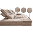 Ver imagem 4 de Sofá 3 Lugares Retrátil e Reclinável Cama inBox Senses 2,00m Velusoft Bege