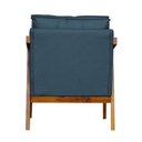 Ver imagem 4 de Poltrona Cadeira Vitoria Base Reforçada Veludo Azul Marinho