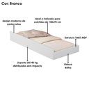 Ver imagem 4 de Cama Auxiliar para Mini Cama Mdf 149x74 Cm 1143 Branco Decmade
