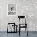 Ver imagem 1 de Quadro para Decorar Banheiro - Girafinha 33x24cm:moldura Branca