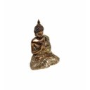 Ver imagem 3 de Buda Hindu Tibetano Tailandês Em Resina Dourado Brilho 12cm:1