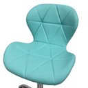 Ver imagem 6 de Cadeira de Escritório com Base Giratória Estofada Slim Vegas Azul/Ciano